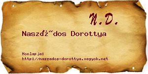 Naszádos Dorottya névjegykártya